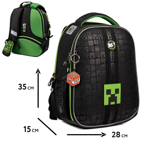 Рюкзак школьный каркасний Yes Minecraft H-100 — 9789 Рюкзак школьный каркасний Yes Minecraft H-100 — 9789