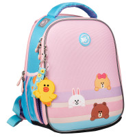 Рюкзак школьный каркасный YES Line Friends H-100