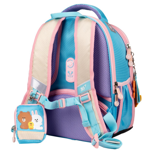 Рюкзак школьный каркасный YES Line Friends H-100 — 9780 Рюкзак школьный каркасный YES Line Friends H-100 — 9780