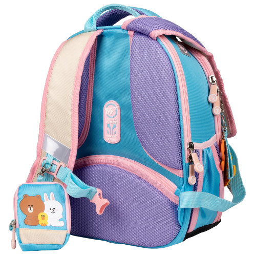 Рюкзак школьный каркасный YES Line Friends H-100 — 9780 Рюкзак школьный каркасный YES Line Friends H-100 — 9780