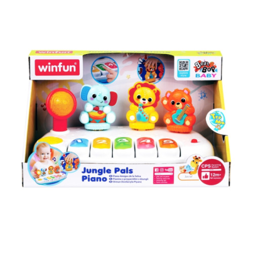 Іграшкове піаніно WinFun Звірята з музикою та світлом (240801-NL) — 19776