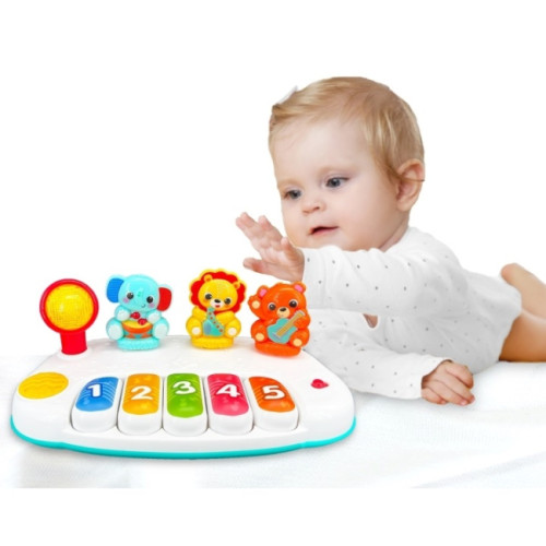 Іграшкове піаніно WinFun Звірята з музикою та світлом (240801-NL) — 19776