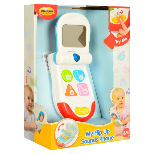 Игрушечный телефон WinFun фоторамка, зеркальце, грызунок (0618 NL) — 19863