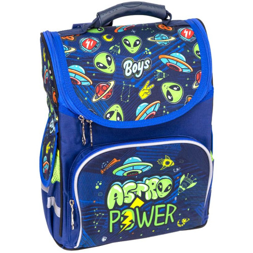 Рюкзак шкільний каркасний, Astro power, 34*26*15см, Space, C.