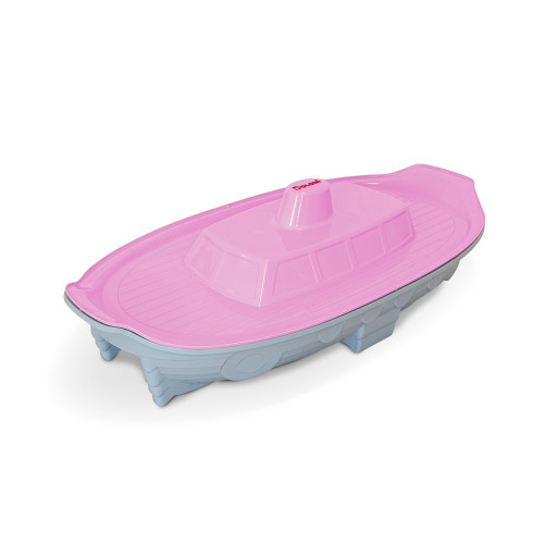 Дитяча пластикова пісочниця Doloni Toys Кораблик, рожева (03355/6) — 23620