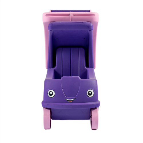 Дитячий автомобіль-візок з кошиком Doloni Toys фіолетово-рожевий (01540/01)