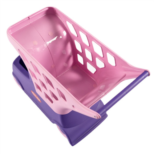 Дитячий автомобіль-візок з кошиком Doloni Toys фіолетово-рожевий (01540/01)