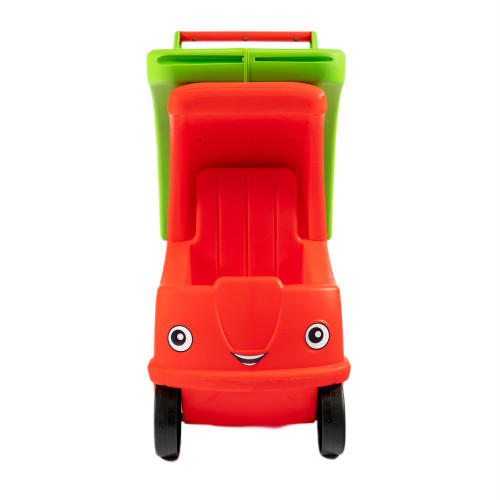 Дитячий автомобіль-візок з кошиком Doloni Toys червоно-зелений (01540/02) Дитячий автомобіль-візок з кошиком Doloni Toys червоно-зелений (01540/02)