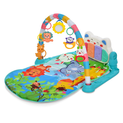 Розвиваючий килимок з піаніно Aiyingle 668-31: дуга з підвісками, музика та світло