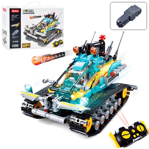 Дитячий конструктор Sluban Power Bricks Tracked Vehicle на радіокеруванні 530 деталей (M38-B1021) — 23618