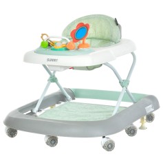 Дитячі музичні ходунки El Camino Sunny з килимком (ME 1239 Gray Teal)